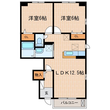 菊川駅 バス12分  土橋下車：停歩4分 1階の物件間取画像